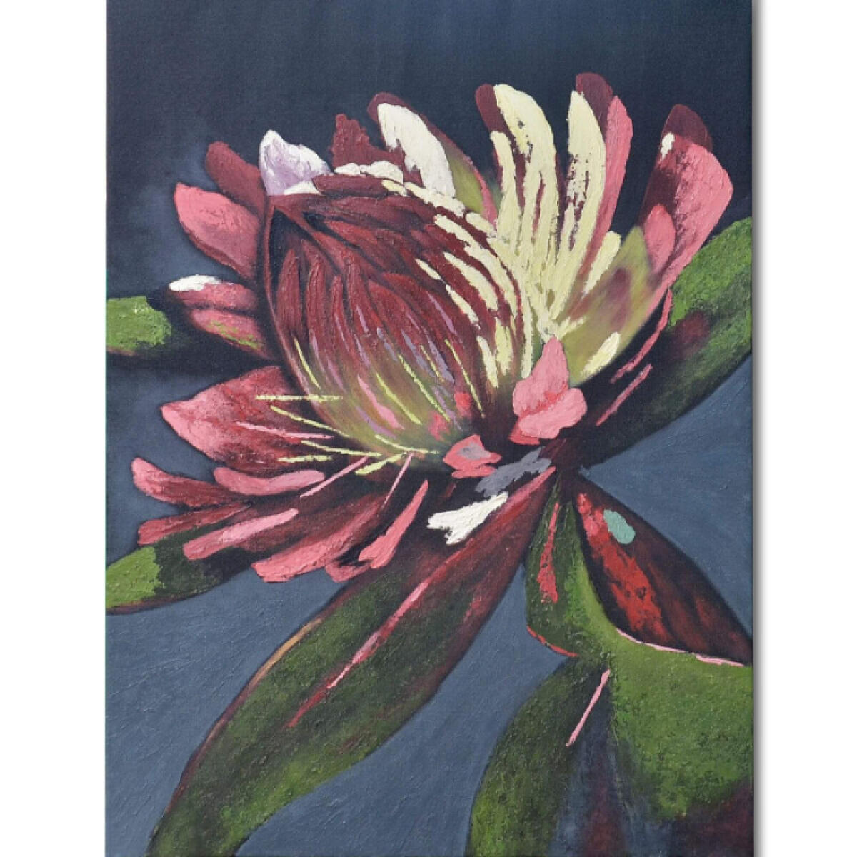 ee982cb966d2f377282df43c1c871c33 Dahlia On Canvas 30 X 40 W/o Frame - Image 1
