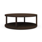 Cohan Round Coffee Table W/ Rattan