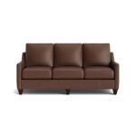 True Custom™ True CustomÂ® Leather Slope Arm Sofa Sofas Bassett Furniture 8