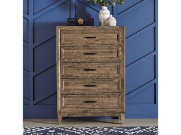 Ridgecrest 5 Drawer Chest Chests Brown