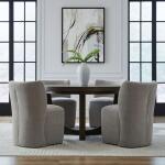 Accent Dining Chair w/ Casters – Truffle Chairs & Benches Brown 21