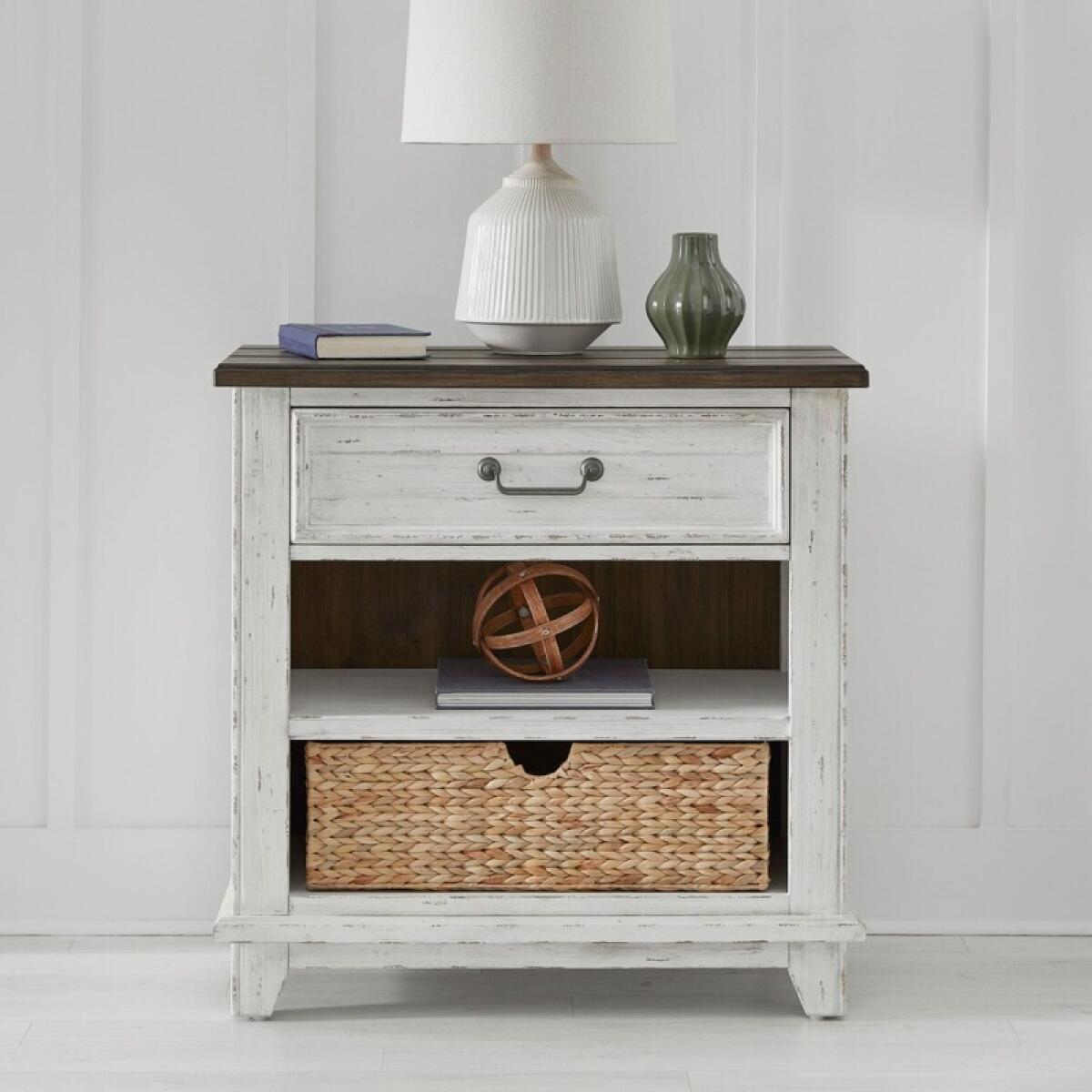 eeb6137d7aeb526f1525406e894da877 River Place Bedside Chest w/ Charging Station - Image 1