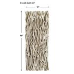Gathered Teak Wood Wall Decor, Bleached Wall Decor Bleached 23