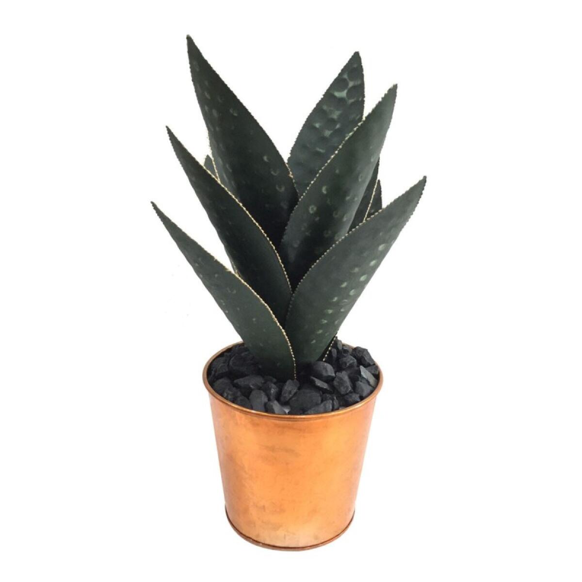 eef707625a1f4fef0d06ec42d8f0c266 Large Oasis Hand Finished Cactus - Image 1