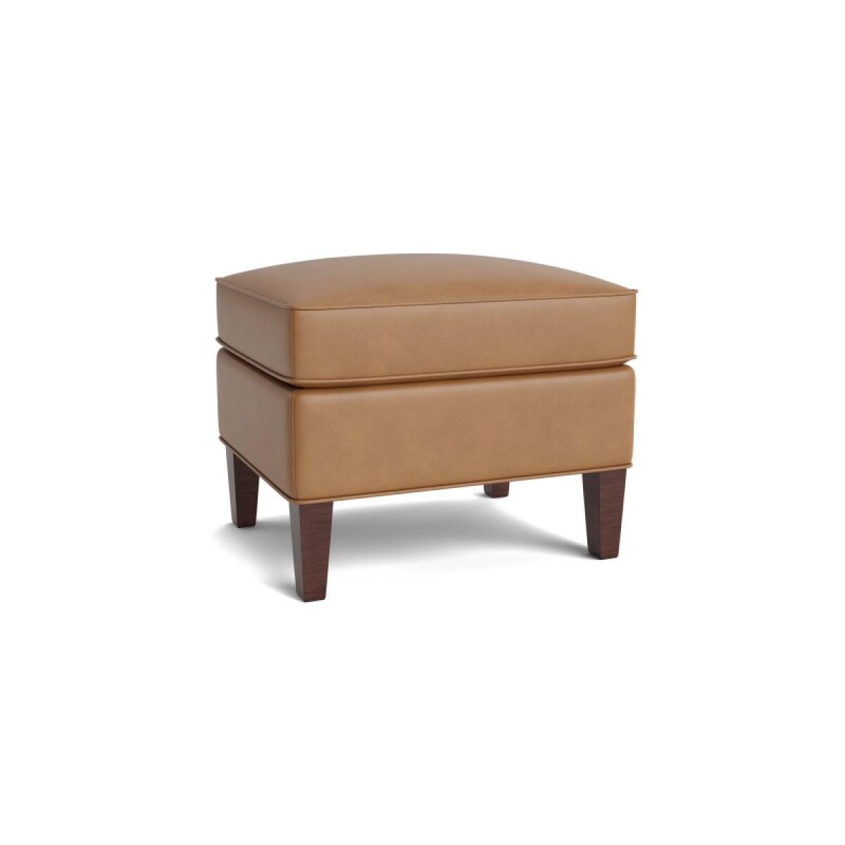 Kent Leather Ottoman Ottomans & Poufs Bassett Furniture 2 Kent Leather Ottoman Ottomans & Poufs Bassett Furniture 2