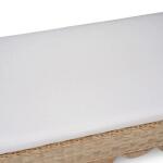 Newport Scalloped Rattan Bench - Image 3