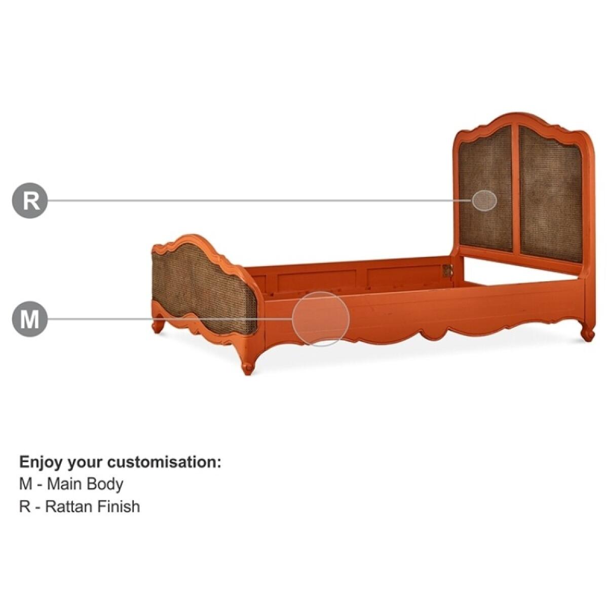 ef471b901e8ed9f737b9f9f51af232f4 Covington Rattan Bed - Image 1