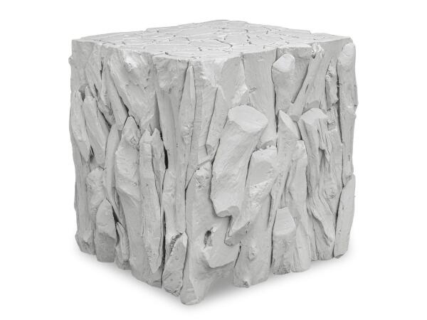 Teak Root Bunching Cube, White Sofa Tables Sofa Tables