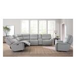Fletcher Leather Power Reclining Sectional - Image 4
