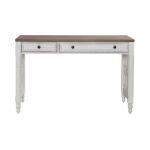 Magnolia Manor L Writing Desk Desks Antique White & Weathered Bark 18