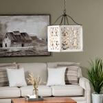 Mariah 29" Wood and Metal Pendant Light - Image 4