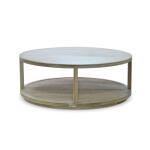Cohan Round Coffee Table W/ Rattan - Image 5