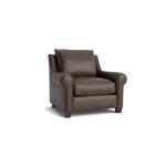 Ellery Leather Roll Arm Chair - Image 3