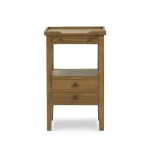 Eton 2 Drawer Side Table W/ Pull Out Shelf - Image 6