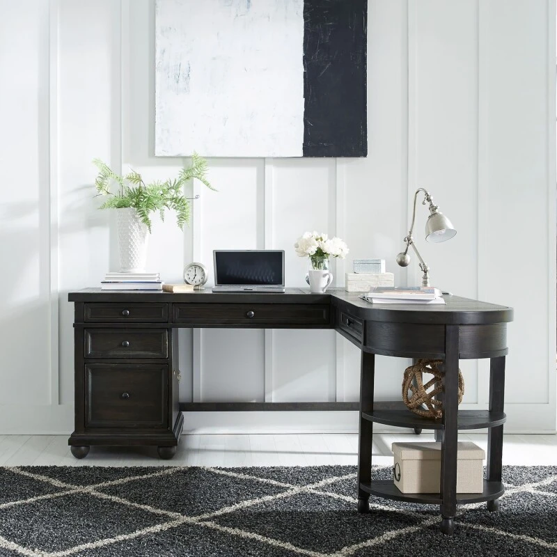 f050e95cf9d73025722c3f3c221a6a76 Harvest Home Opt L Shaped Desk Set - Image 1