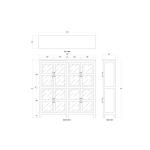 Madrone 8 Door Display Cabinet - Image 9