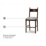 Bahama Counter Stool W/ Upholstered Seat - Image 2
