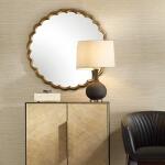 Cerrito Round Mirror, Brass - Image 3