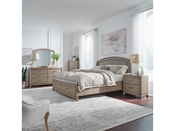 Avalon King Panel Storage Bed, Dresser & Mirror, Chest, Night Stand Bedroom Sets Bedroom Sets