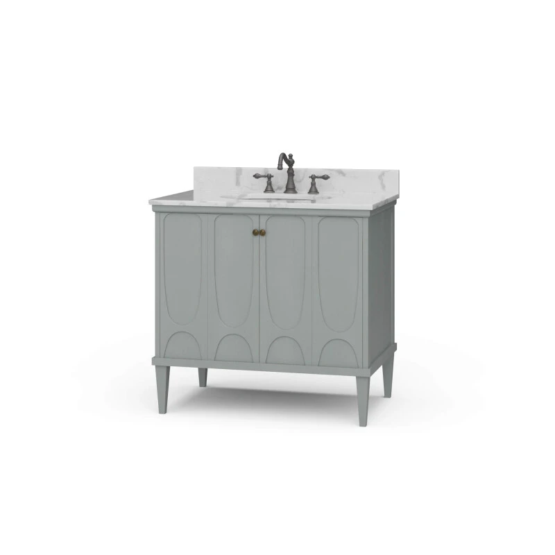 f0e3e7d7197cbd49a545fa7f7584be5f Eclipse Single Vanity W/ Sink & Marble Top - Image 1