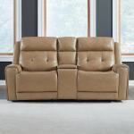 Carrington Loveseat w/Console P3 & ZG – York Sand Loveseats Brown 16