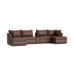 Beckham Leather Modular Chaise Sectional Sofa - Image 3