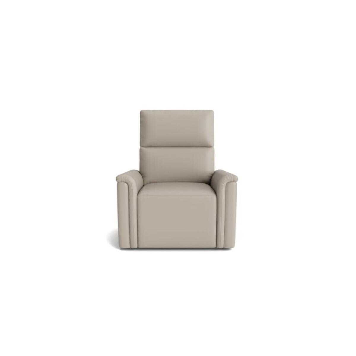 f104cbf9af3870dc5ea5b87653d7e712 Harris Leather Pad Arm Swivel Glider Power Recliner - Image 1