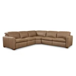 Caswell Leather Power Reclining L-Shaped Sectional