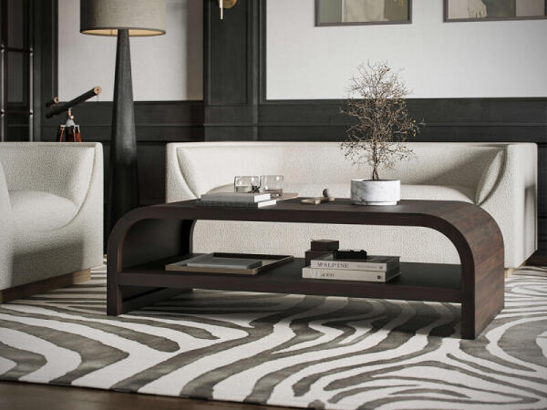 Vannes Coffee Table W/ Shelf Cocktail & Coffee Tables Bramble 16