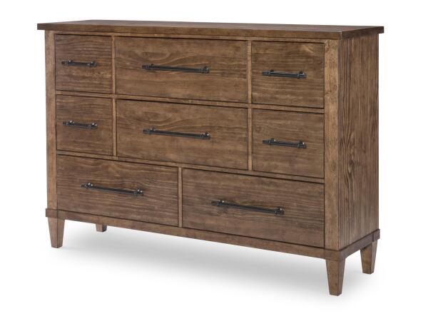 Eight Drawer Dresser Dressers Brown