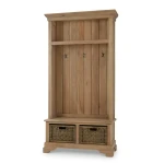 Homestead Hallstand W/ Rattan Baskets - Image 3