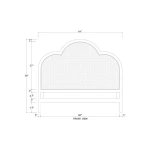 Chloe Headboard W/ Rattan - Image 4