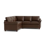Carolina Leather Panel Arm L-Shaped Sectional - Image 3