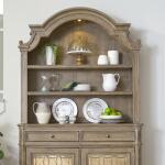 Magnolia Manor Hutch Dining Storage Brown 8