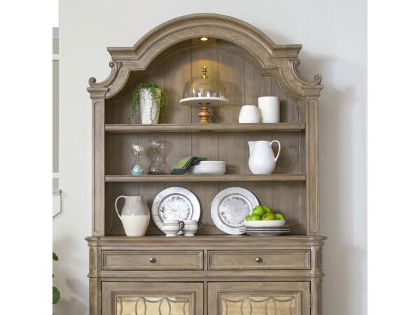 Magnolia Manor Hutch Dining Storage Brown