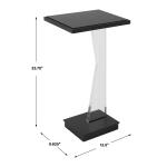 Angle Accent Table Chairside Tables Black 25