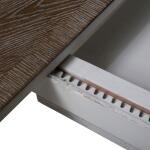 Magnolia Manor Pedestal Table Top Dining Table Tops Antique White & Weathered Bark 12