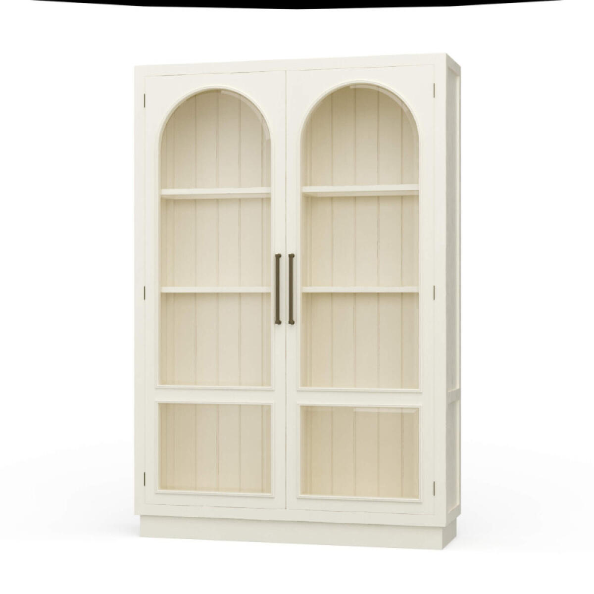 f1ae0e047f17f9dcbd04f6046a7c7836 Vannes 2 Door Display Cabinet W/ Glass Shelves - Image 1