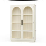 Vannes 2 Door Display Cabinet W/ Glass Shelves