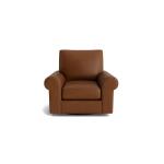 True Custom™ True Custom® Leather Large Roll Arm Swivel Chair