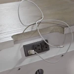 Abbey Park 2 Drawer Night Stand w/ Charging Station - Image 8