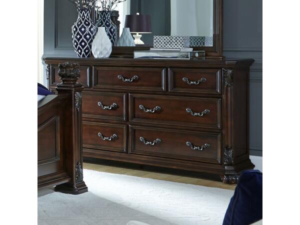 Messina Estates 7 Drawer Dresser Dressers Brown