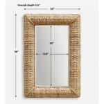 Twisted Seagrass Rectangle Mirror - Image 6