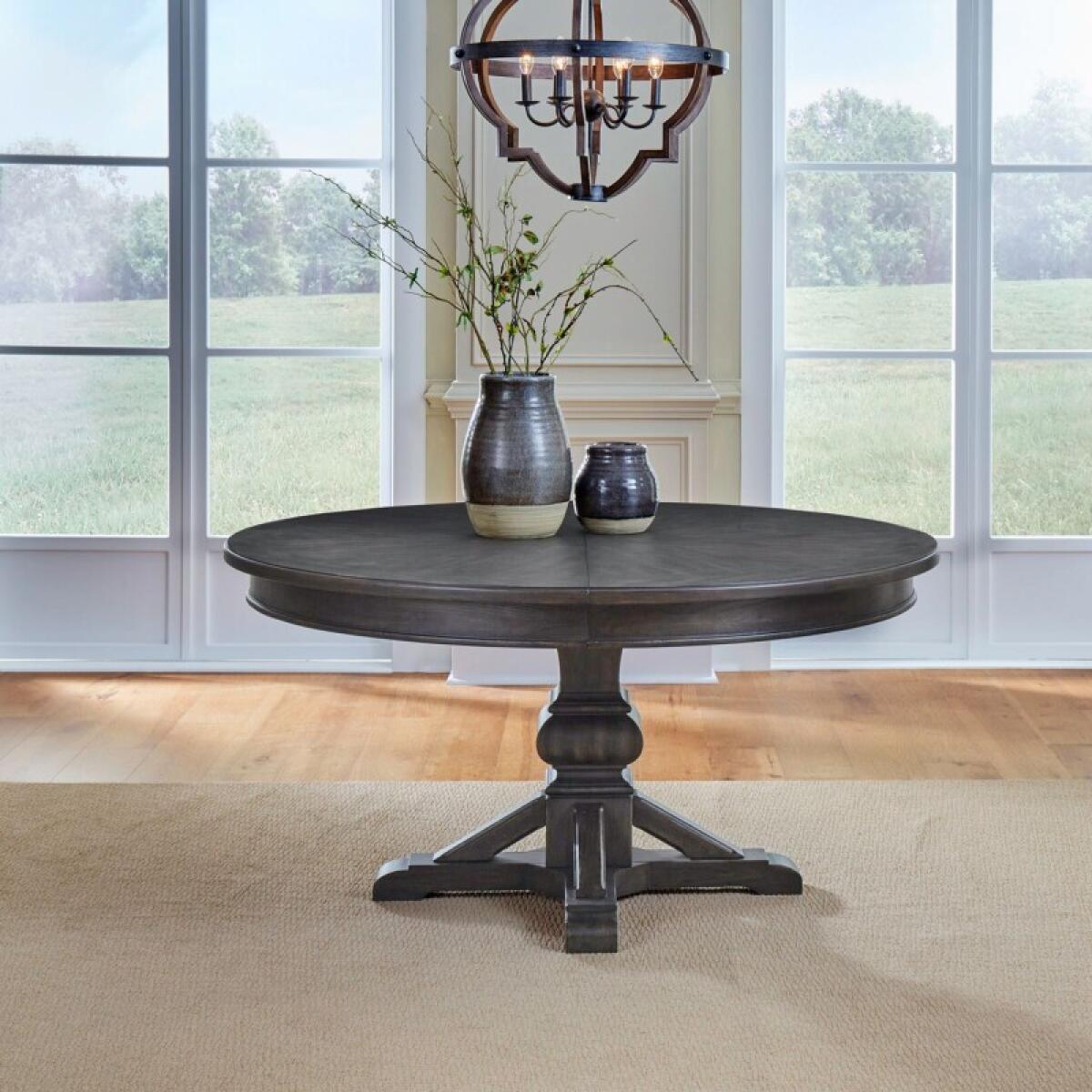 f2a1fe9465b770e2ff3932130fe67491 Round Pedestal Table Base - Image 1