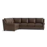 Ellery Leather Roll Arm L-Shaped Sectional - Image 3