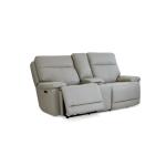 Fletcher Leather Power Reclining Loveseat with Center Console - Image 6