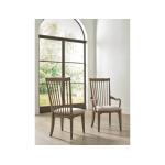 Laurelhurst Rustic Oak Slatback Armchair – LAURO276K Chairs & Benches A-America 8