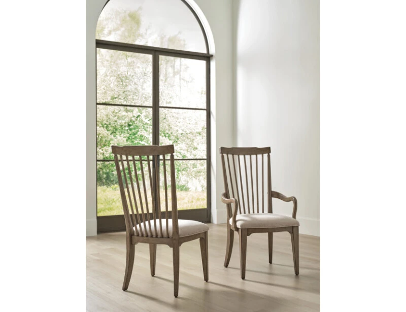 f2c9d4df2948ab56bc0012c25a864aed Carmine Vincent Spindle Back Side Chair - Image 1