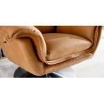 Dunn Leather Swivel Arm Chair Chairs Bassett Furniture 21