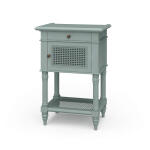 Montego Square End Table W/ Drawer & Rattan Door - Image 2